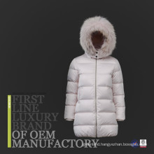 2017 European Brand New Style Soft Women Down Jacket For Winter Fur Hood